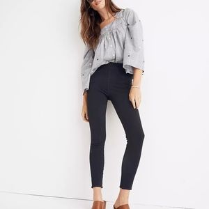 Madewell Pants Black Leggings Jeggings Pull On Denim Size 27